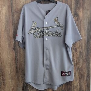 Genuine Merchandise Majestic Gray St Louis Cardinals Men's Jersey L   -717H